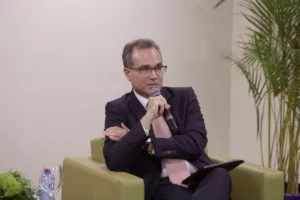 Miguel Collado Di Franco habló sobre los combustibles con la prensa.