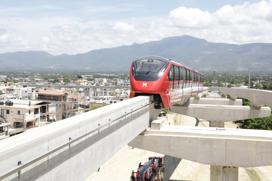 Vista del Monorriel de Santiago. 