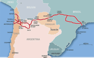 mapa corredores interoceánicos