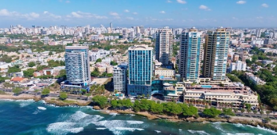 Vista de la ciudad, crecimiento económico, RD