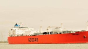 Buque Freycinet, con capacidad para más de 26 millones de galones de GLP