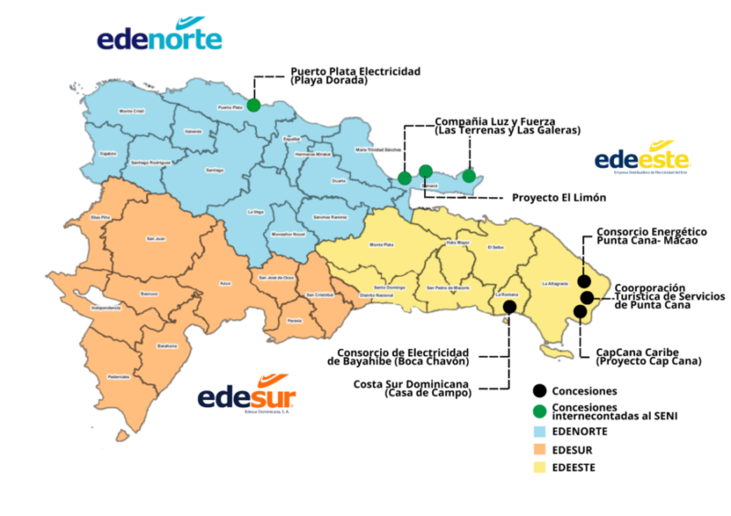Concesiones en Distribucion Electrica de Republica Dominicana